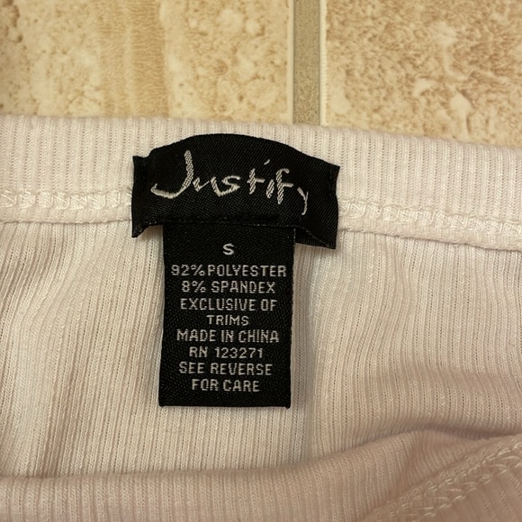 White Ribbed Tank Top - Picture 2 of 2